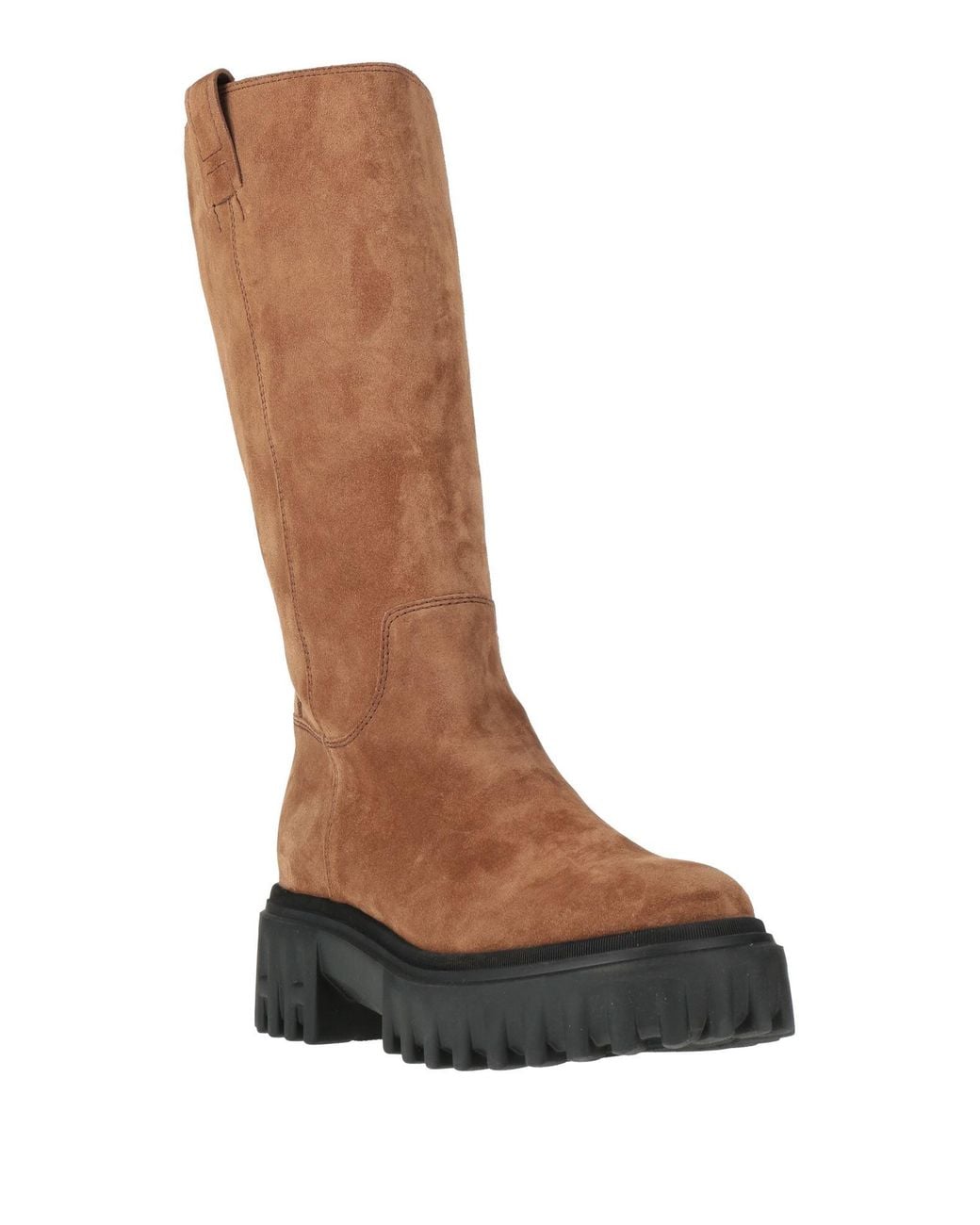 Hogan Brown Boot Leather, Textile Fibers