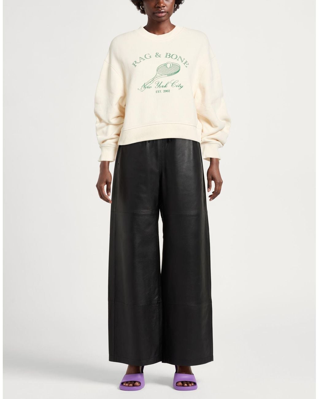 Rag & Bone Natural Sweatshirt Cotton, Polyester