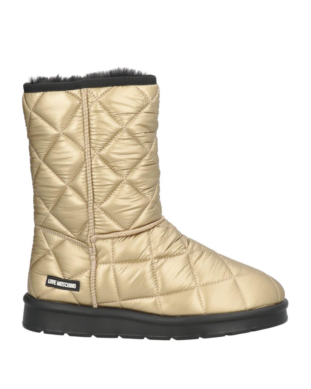Love Moschino Natural Ankle Boots