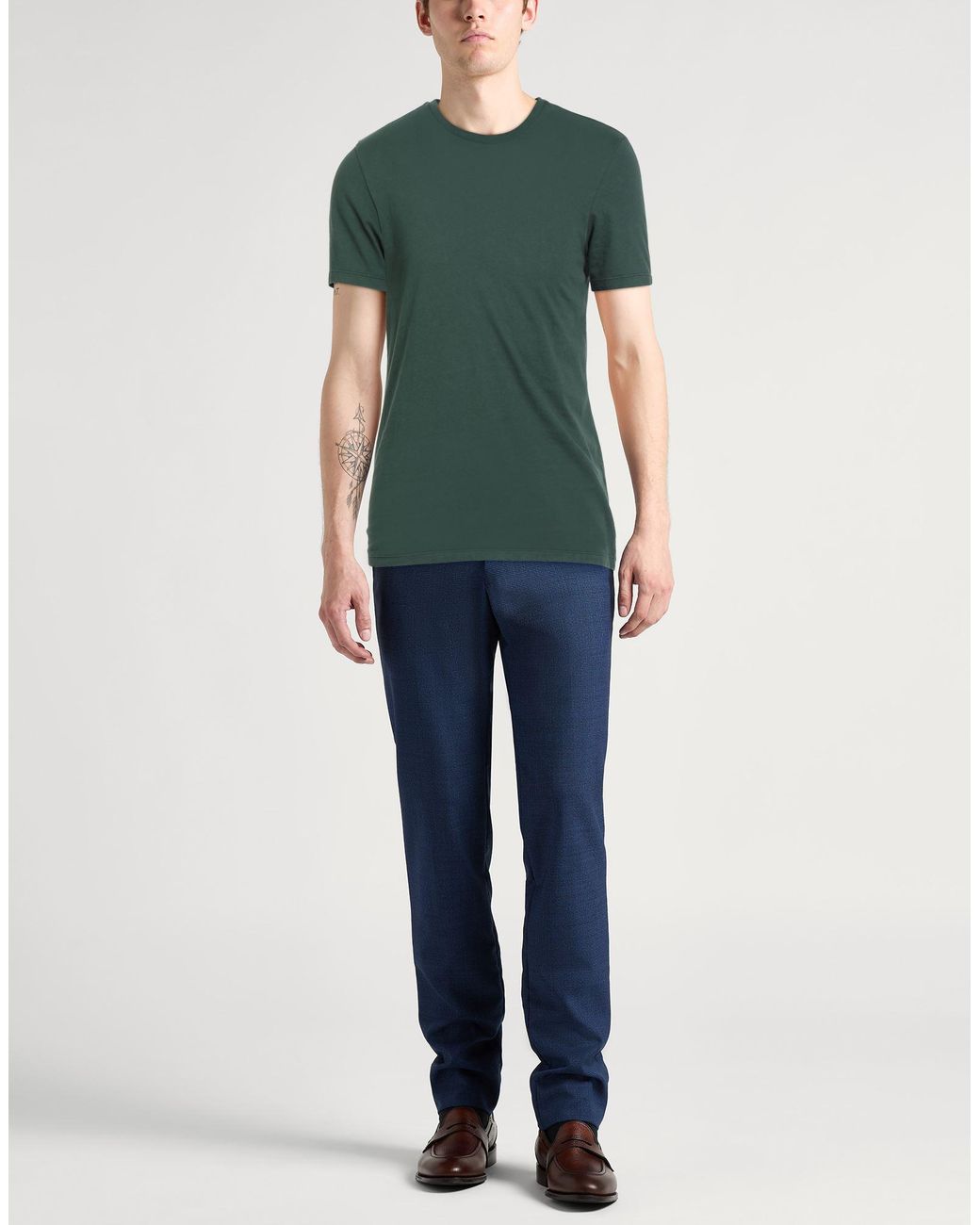 Majestic Filatures Green T-Shirt for men