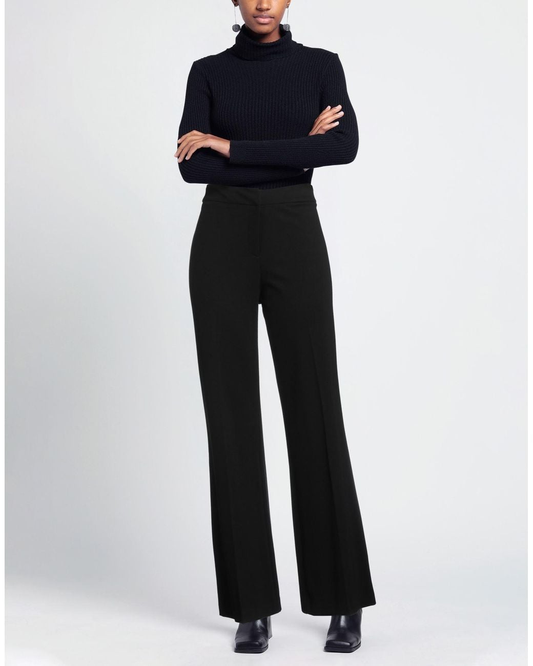 Le Tricot Perugia Black Trouser
