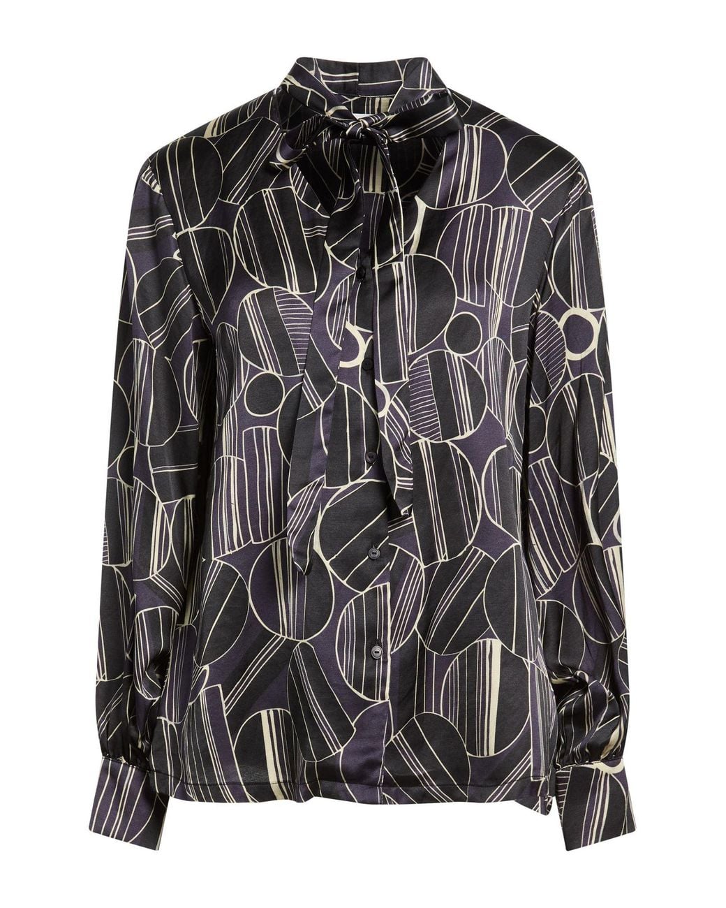 Manila Grace Black Shirt Viscose