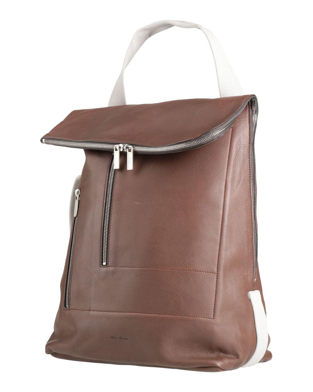Rick Owens Brown Backpack Leather