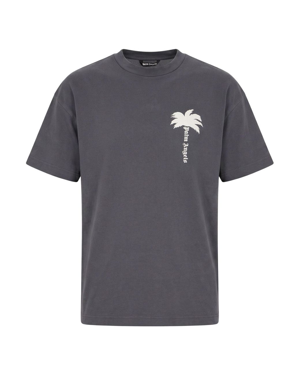 Palm Angels Gray T-Shirt Cotton for men
