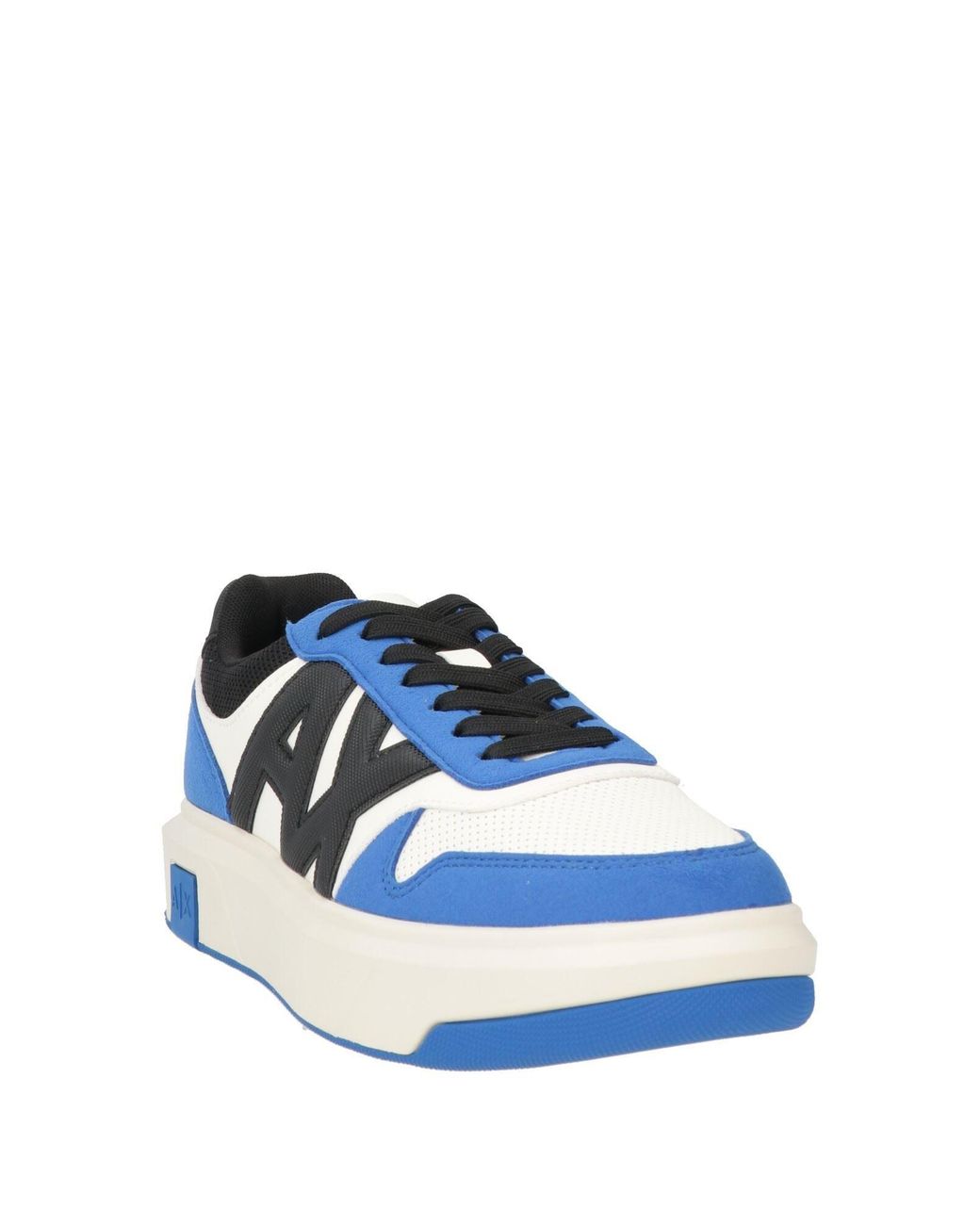 ARMANI EXCHANGE Blue Sneakers Polyester, Polyurethane for men