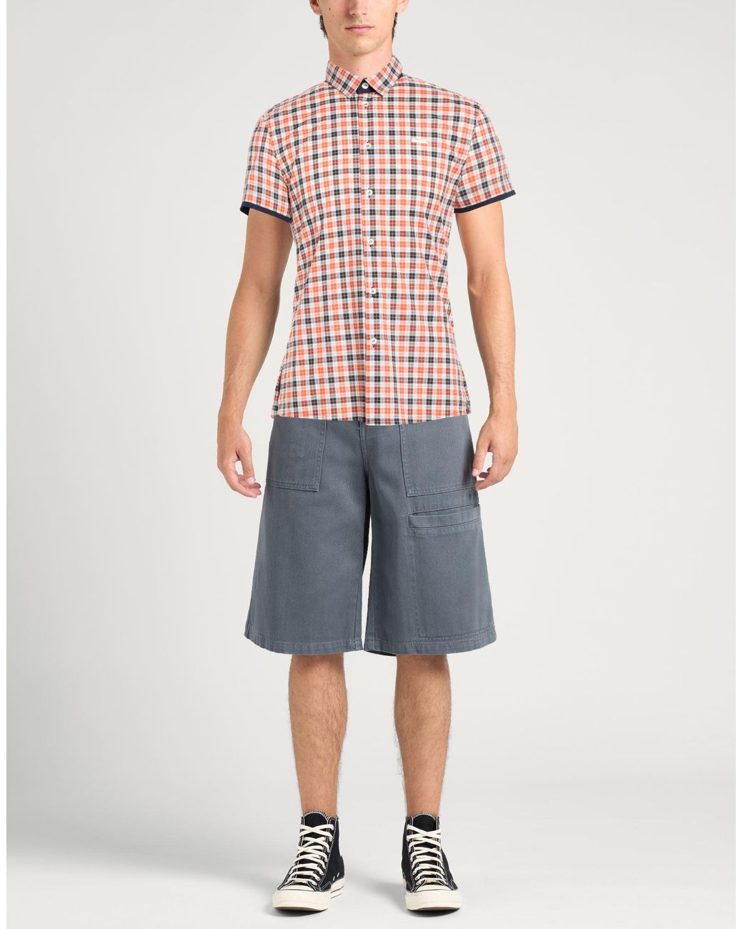 Bikkembergs Red Shirt Cotton for men