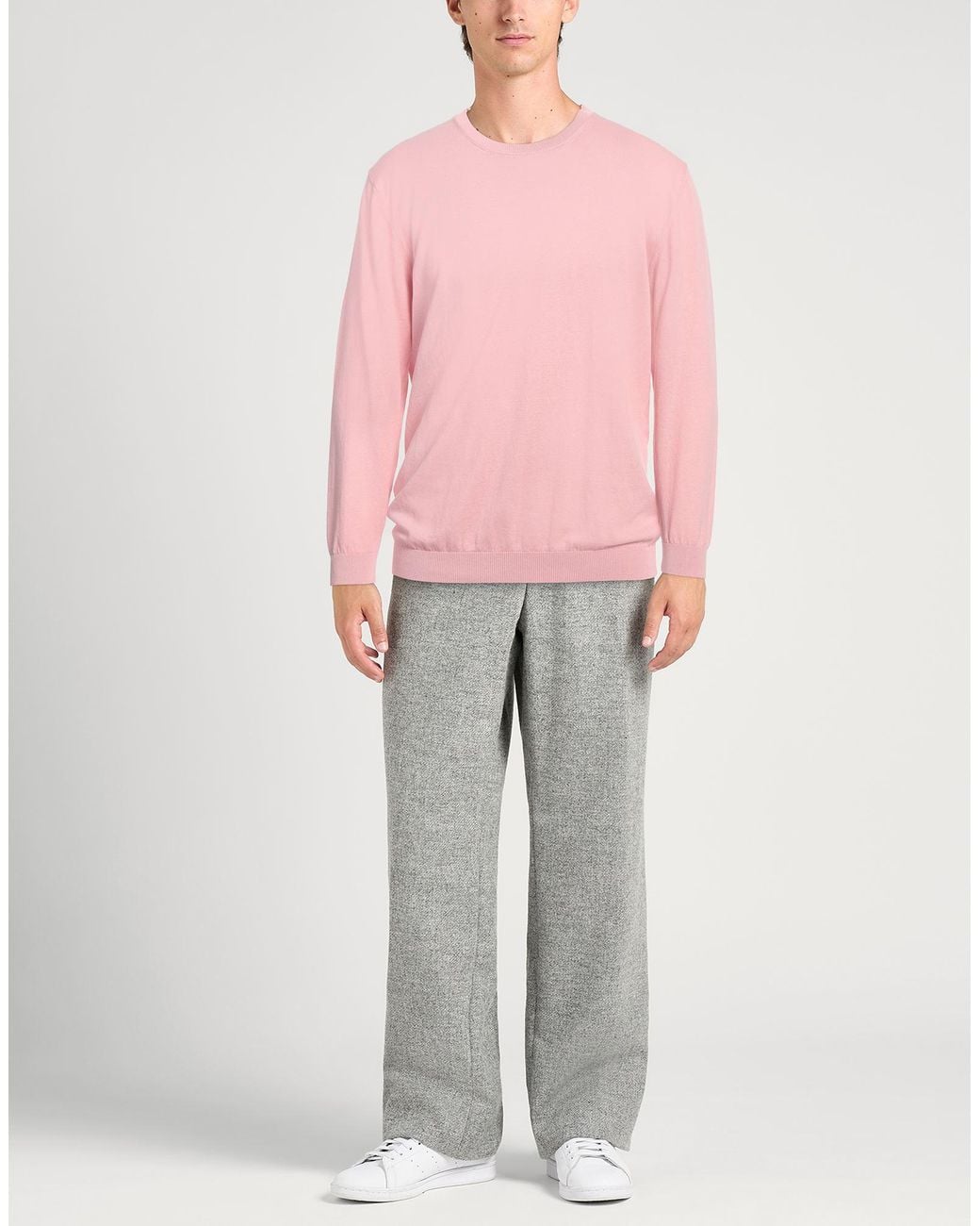 Bellwood Pink Sweater Cotton for men