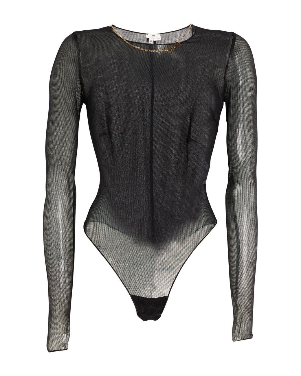 Elisabetta Franchi Black Bodysuit Polyamide, Elastane