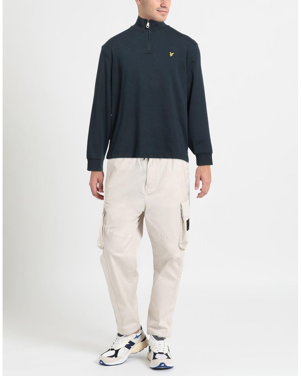 Lyle & Scott Blue Sweatshirt Cotton, Elastane for men