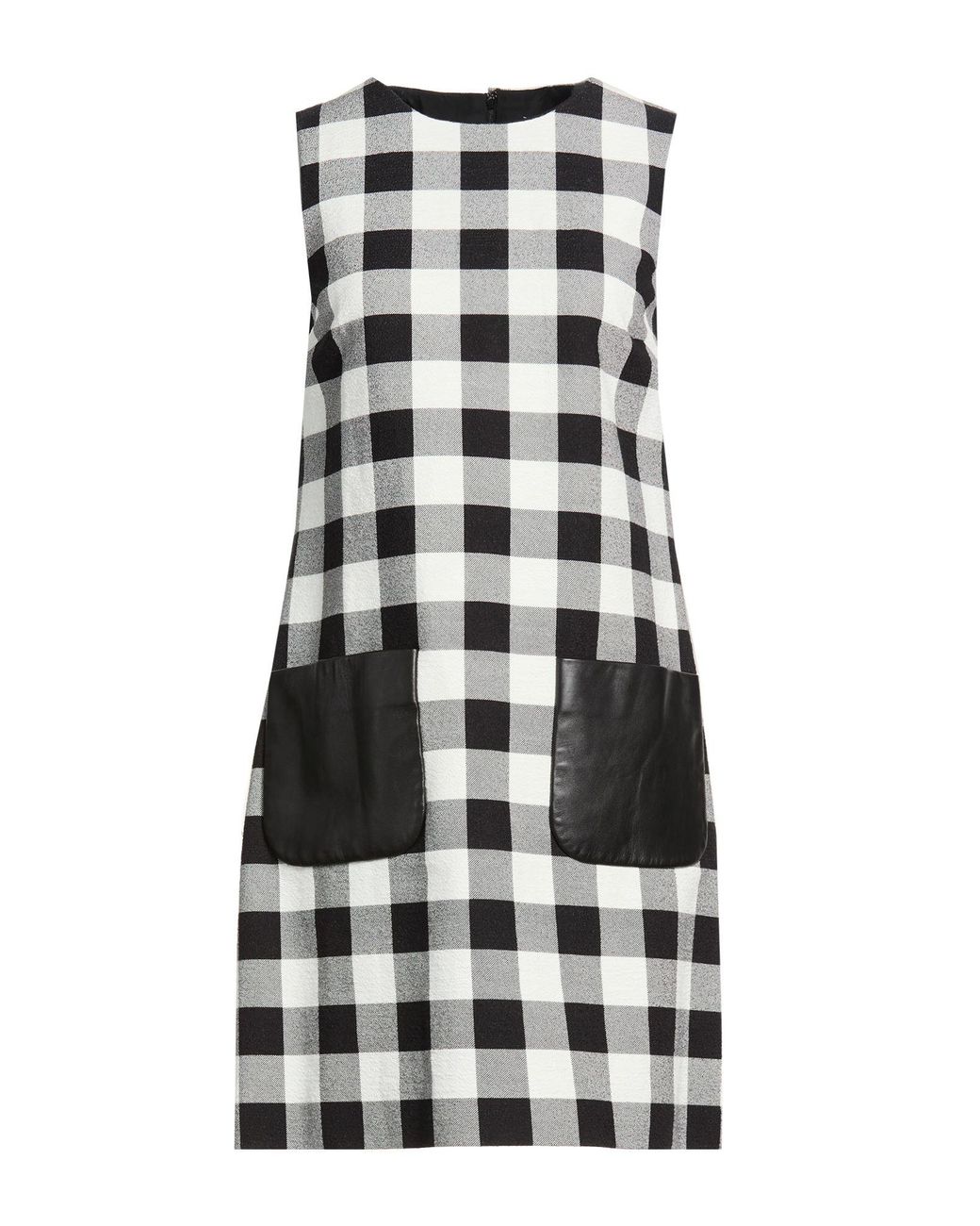 Dolce & Gabbana White Mini Dress Cotton, Lambskin