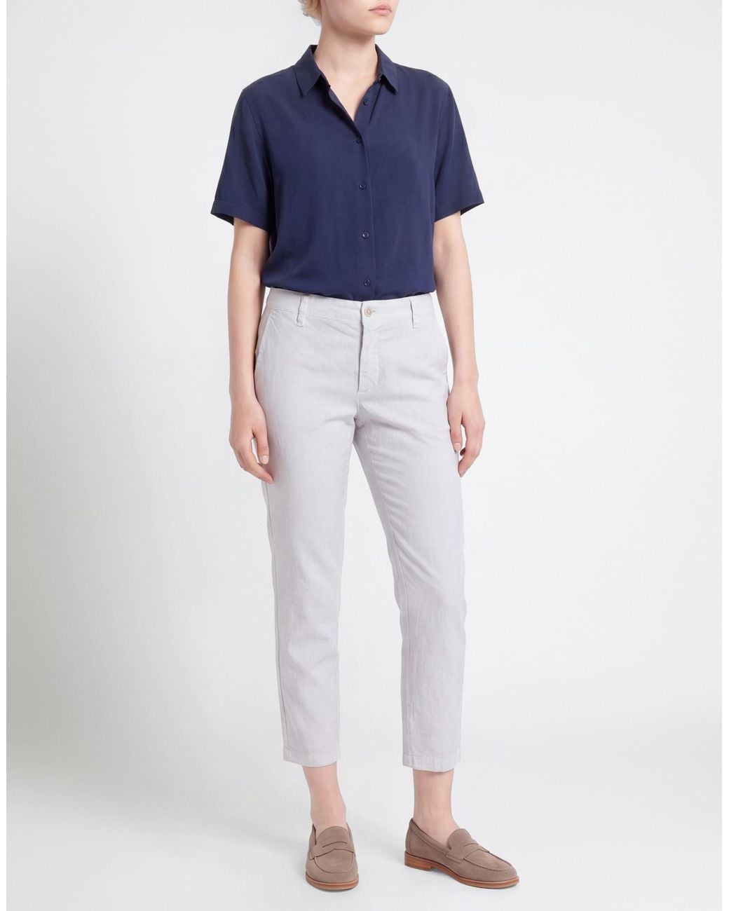120% Lino White Pants