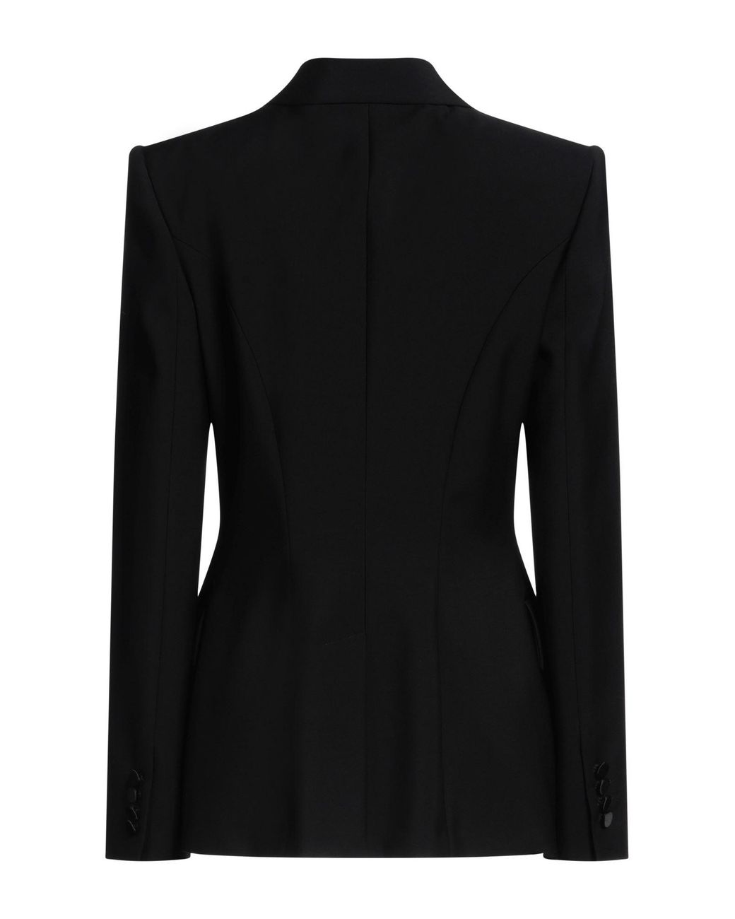 McQueen Black Blazer Wool, Silk, Polyester