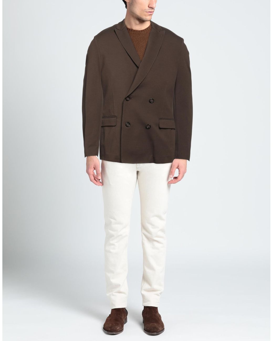 Paolo Pecora Brown Blazer for men