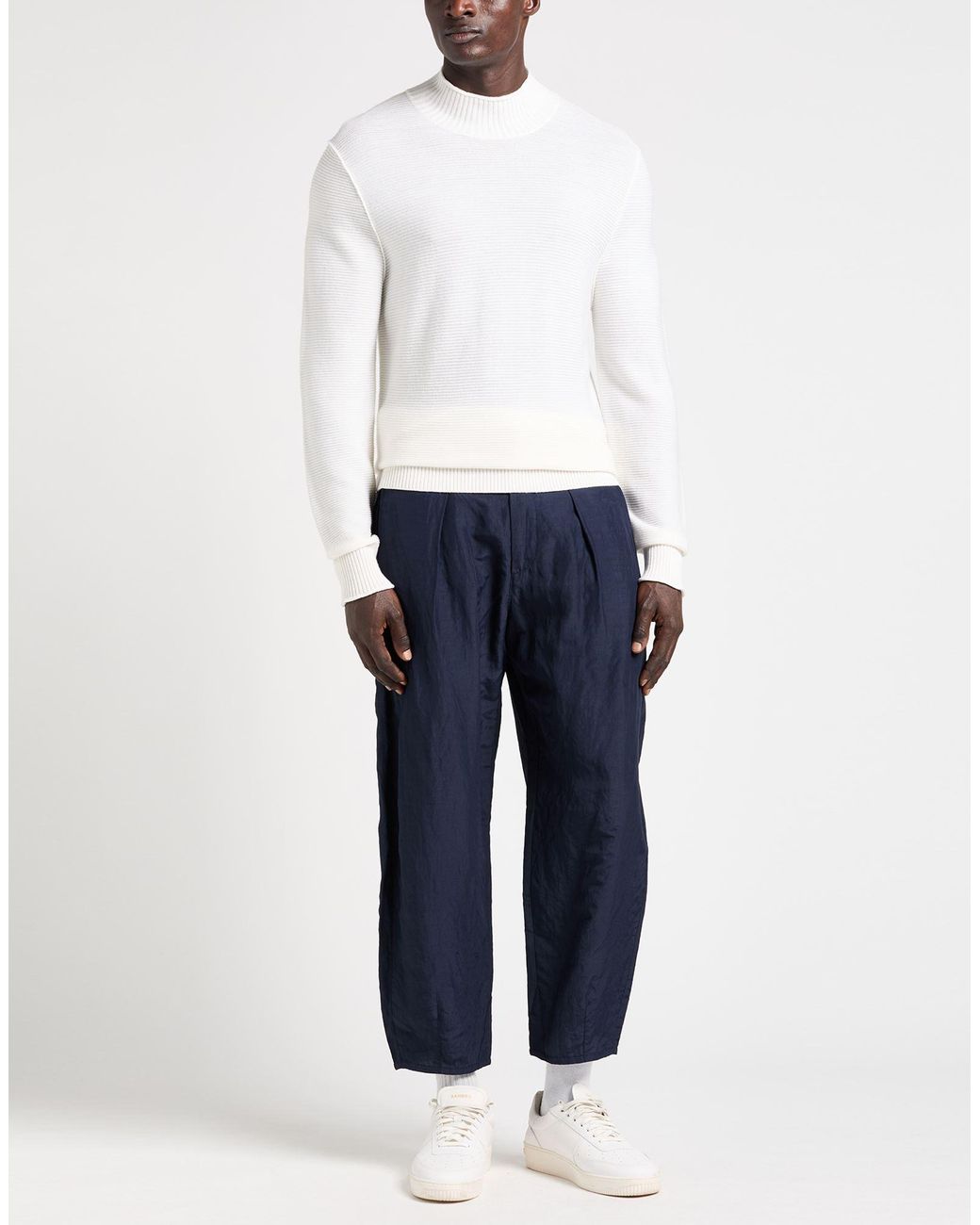 Kangra White Turtleneck Wool for men