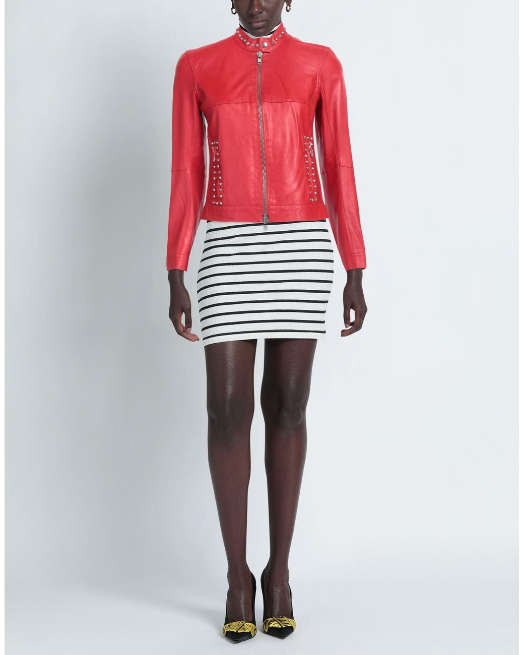 Bully Red Jacket Leather