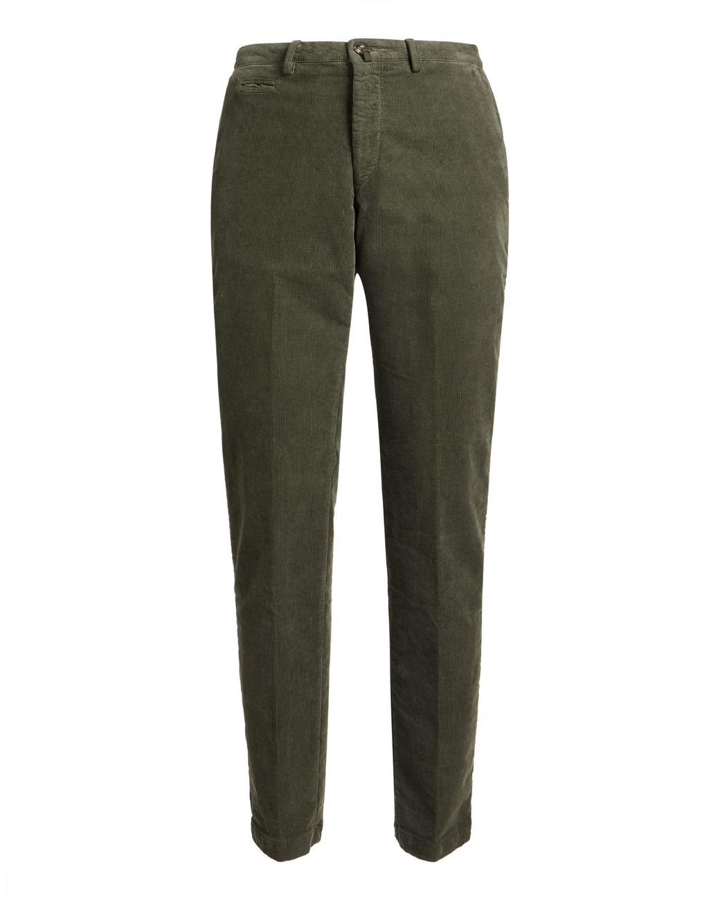 Briglia 1949 Green Military Pants Cotton, Elastane for men