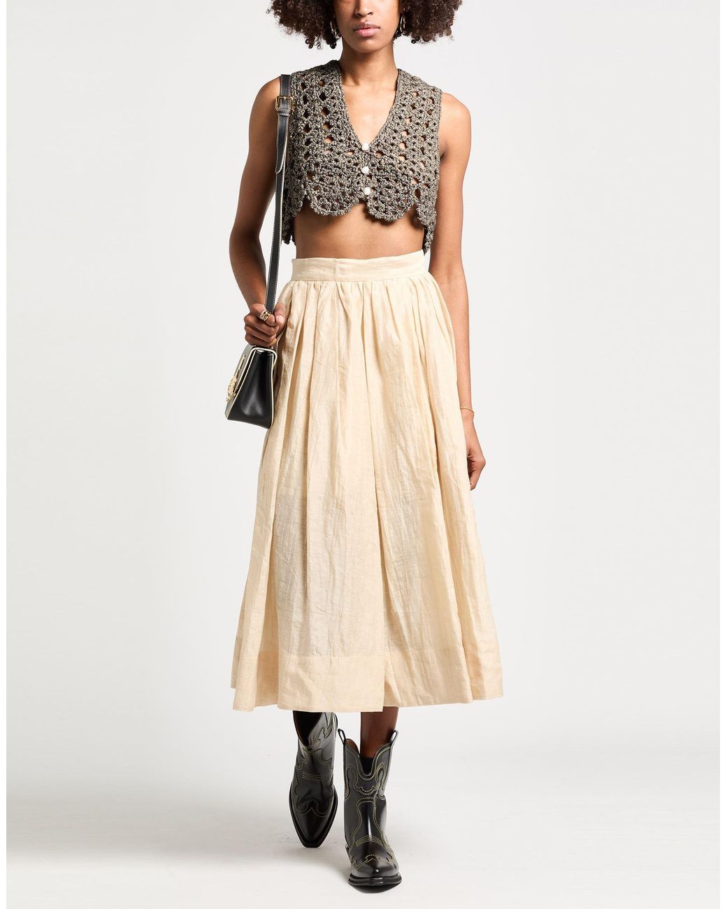 Top Ganni de color Black