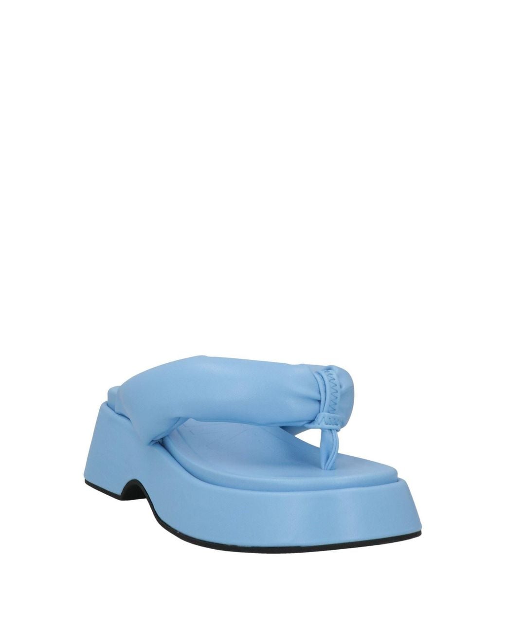 Ganni Blue Thong Sandal