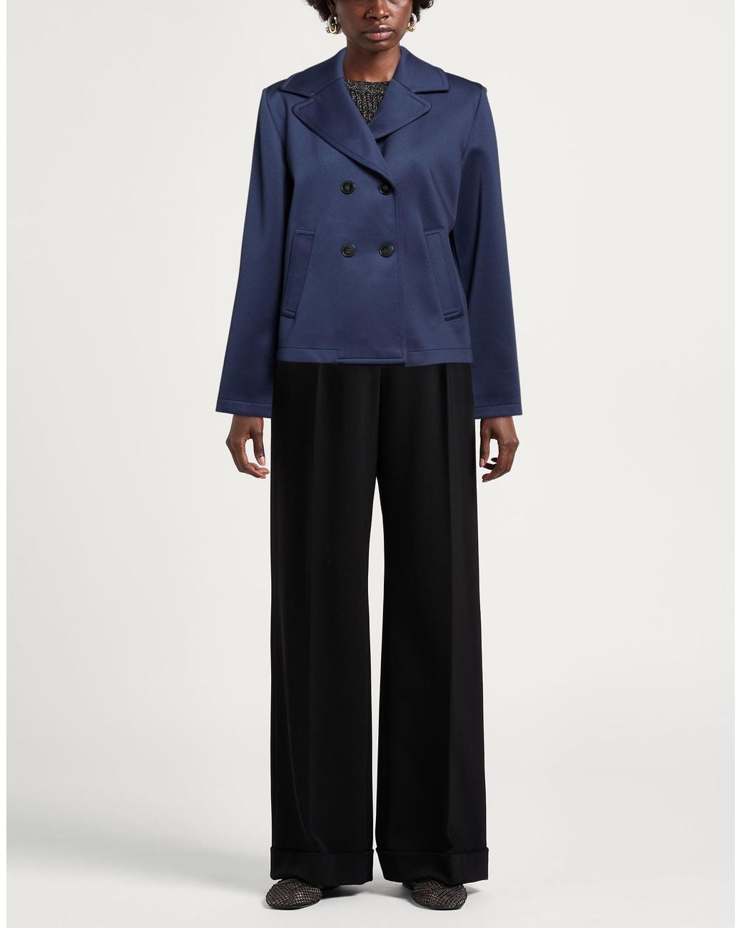 Marella Blue Blazer Polyester, Elastane