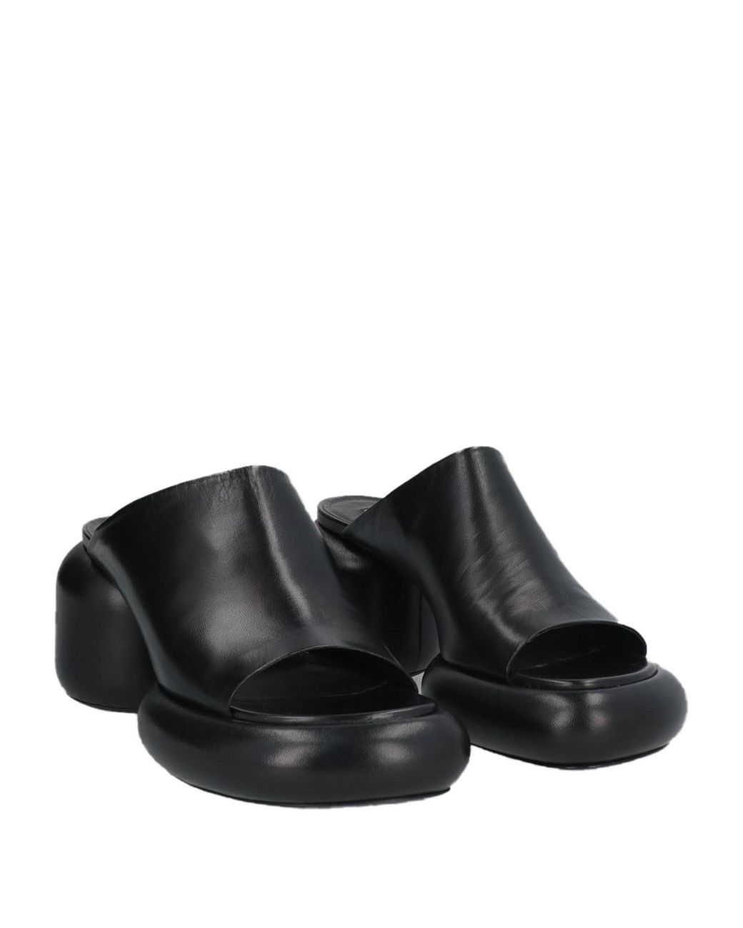 Jil Sander Black Sandals Leather