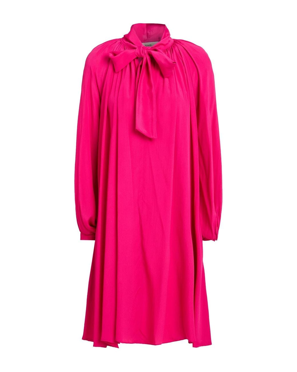 Suoli Pink Mini Dress Acetate, Silk