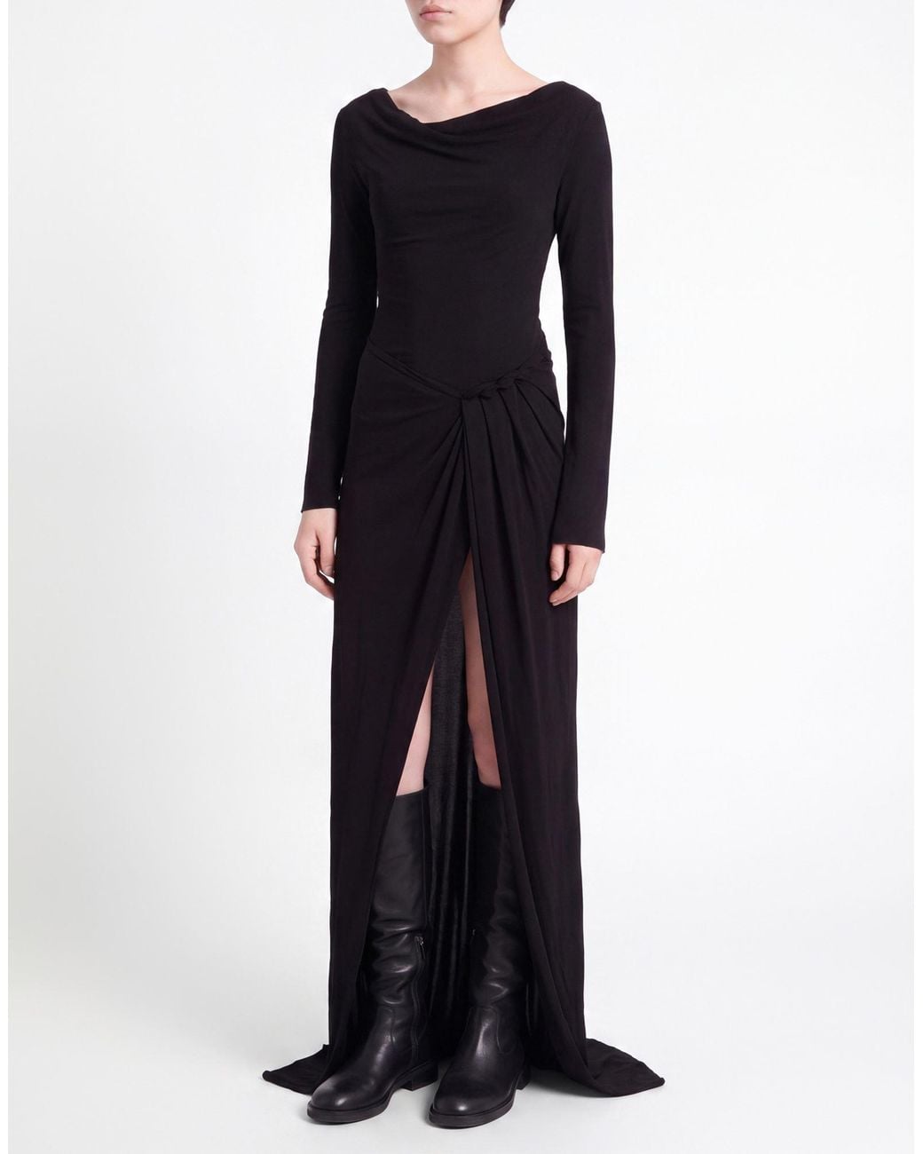 16Arlington Black Maxi Dress Viscose