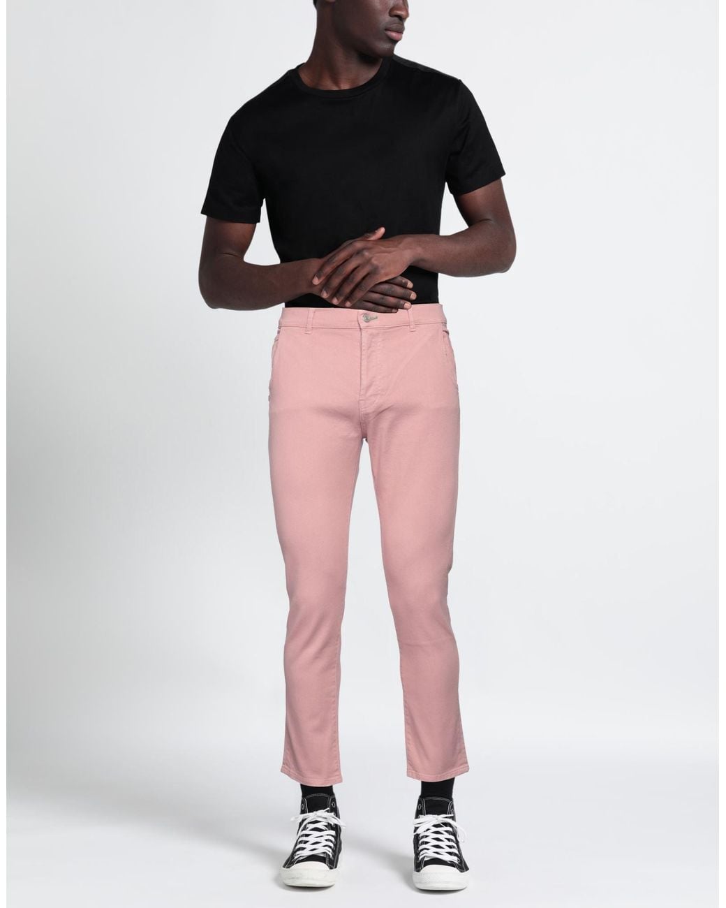 Daniele Alessandrini Pink Pants for men
