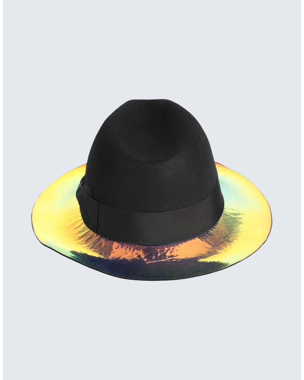 Borsalino Black Hat for men
