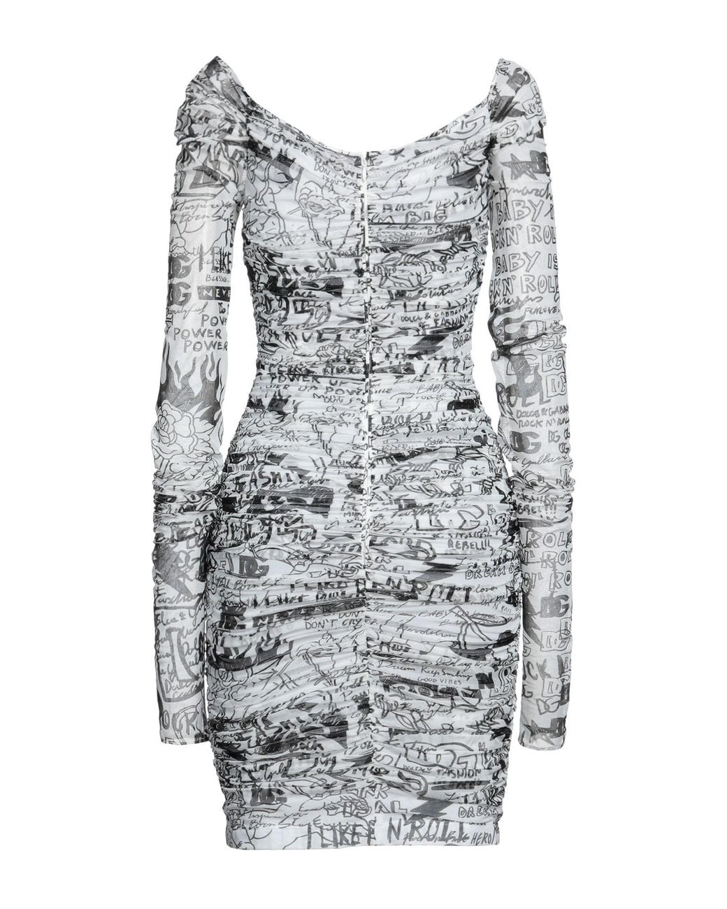 Dolce & Gabbana Gray Mini Dress