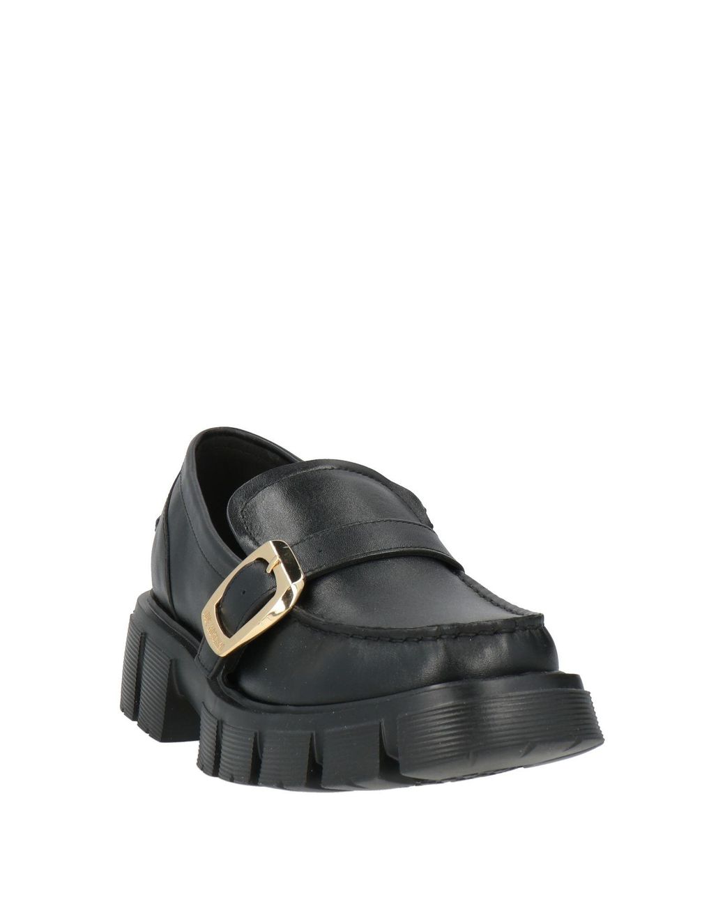 Love Moschino Black Loafers Calfskin