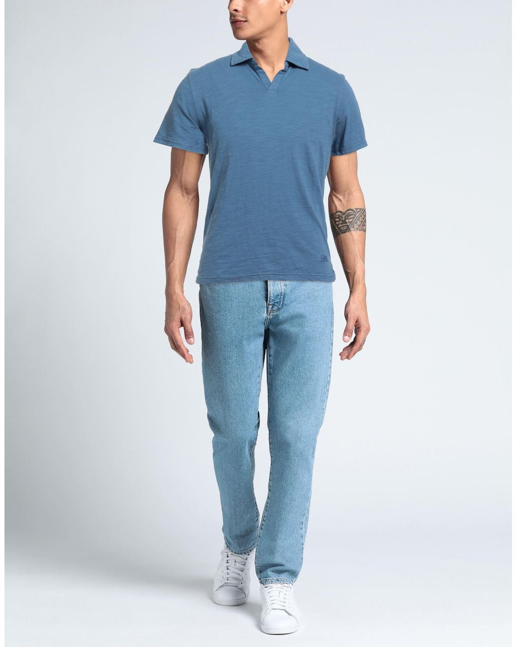 Bl'ker Blue Polo Shirt for men