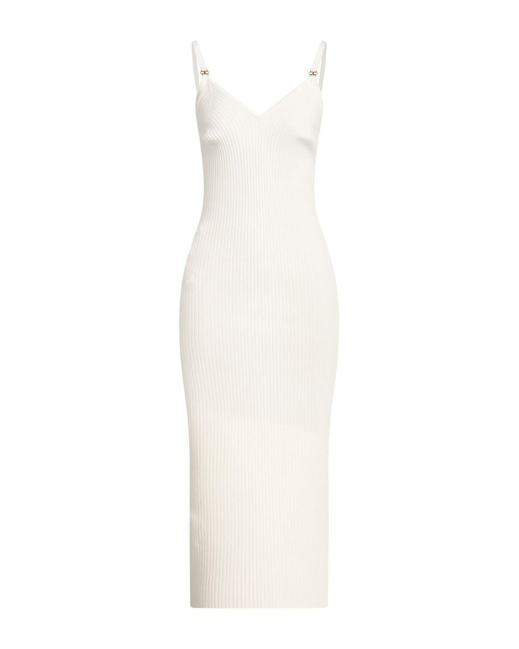 Elisabetta Franchi White Maxi Dresses