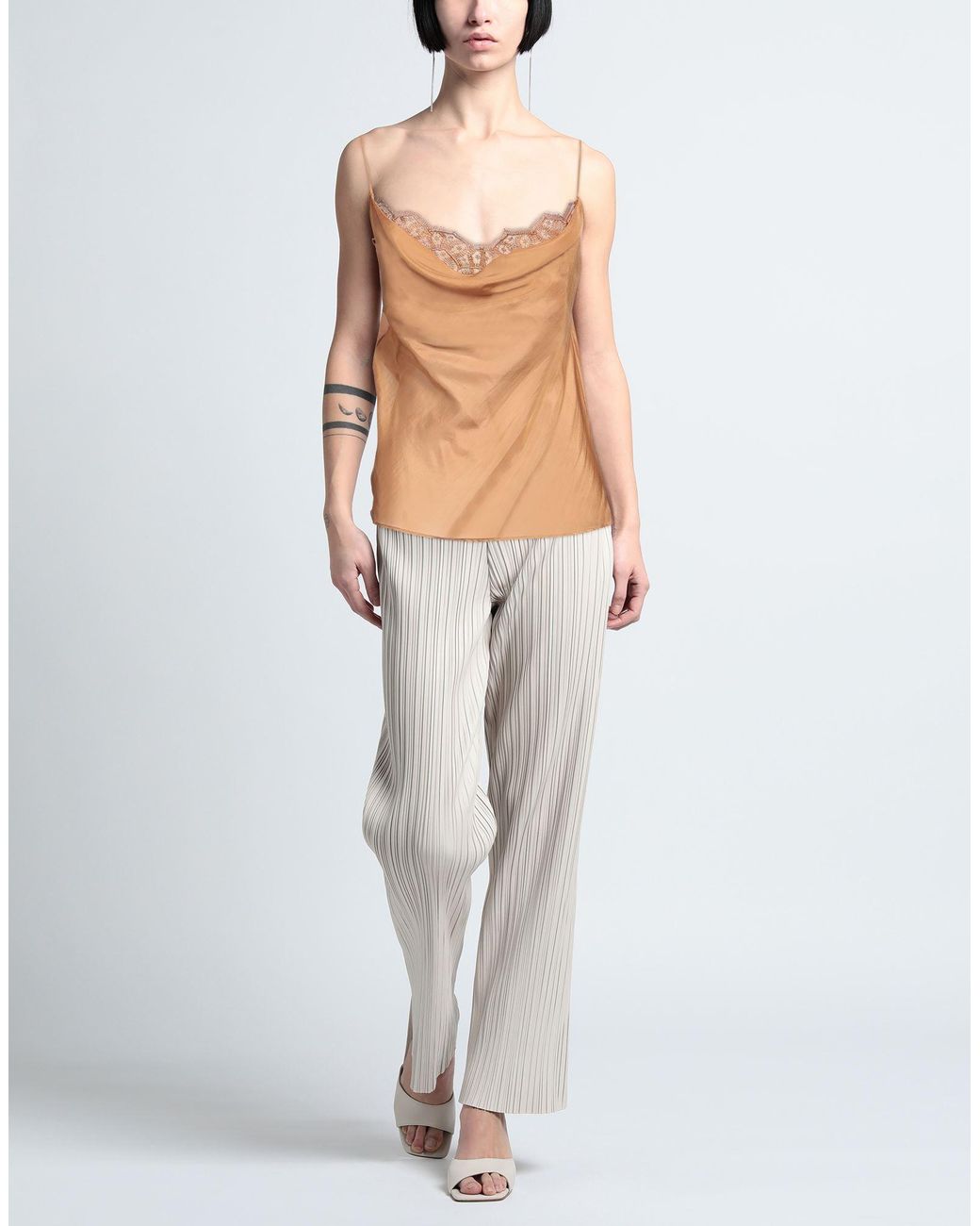 Alberta Ferretti Brown Top
