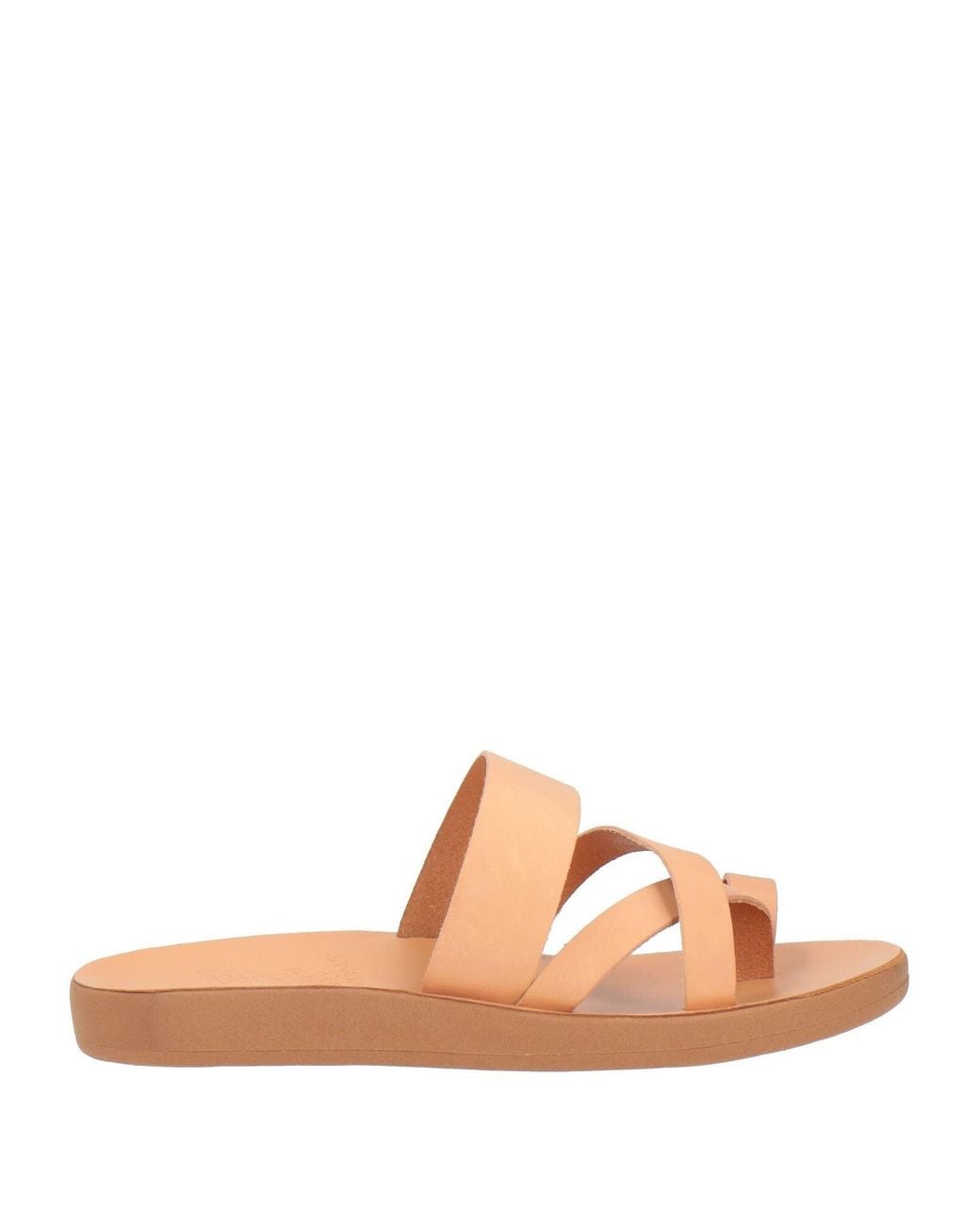Ancient Greek Sandals Pink Thong Sandal Cowhide for men