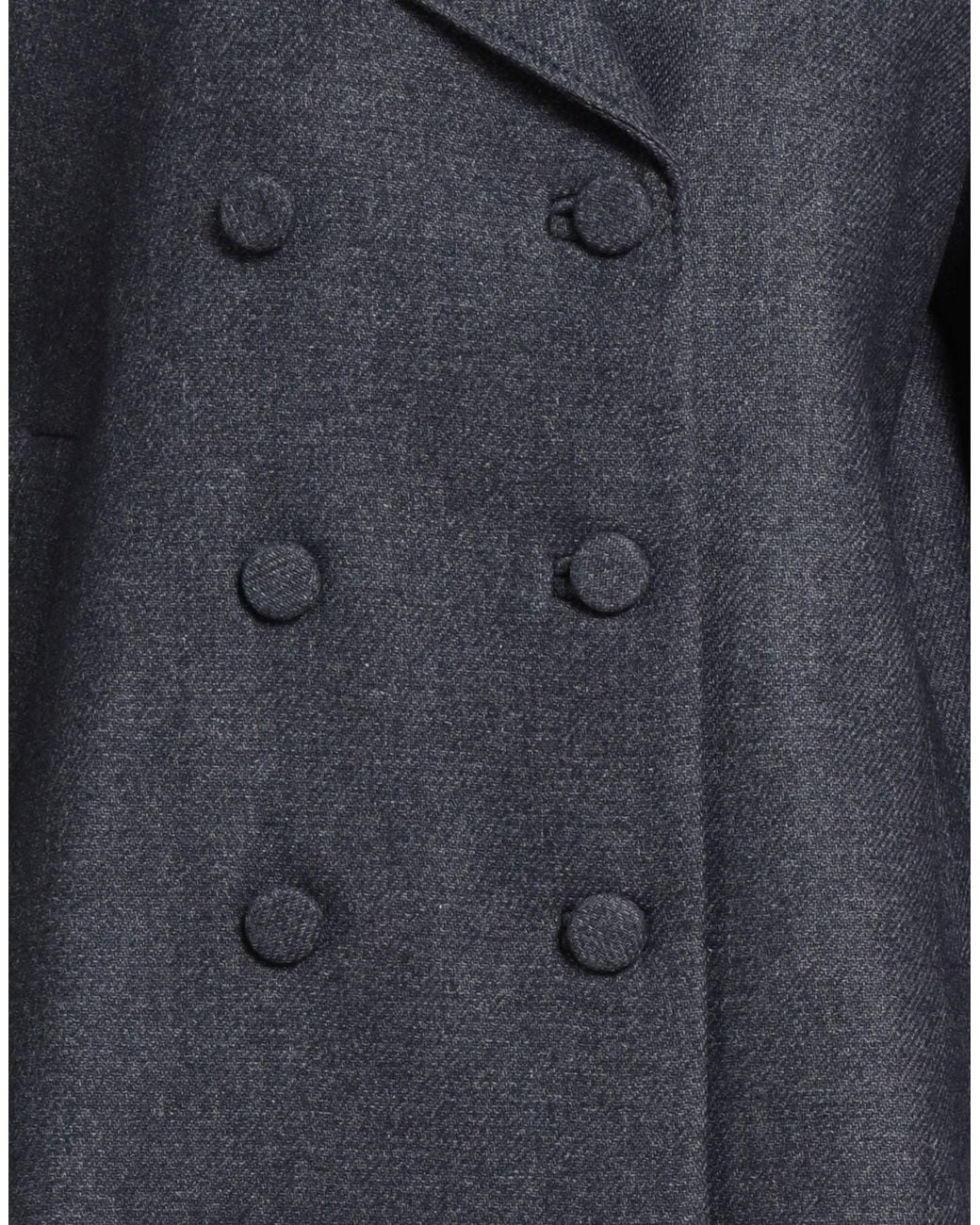 Paul & Joe Black Coat Wool, Viscose, Polyamide
