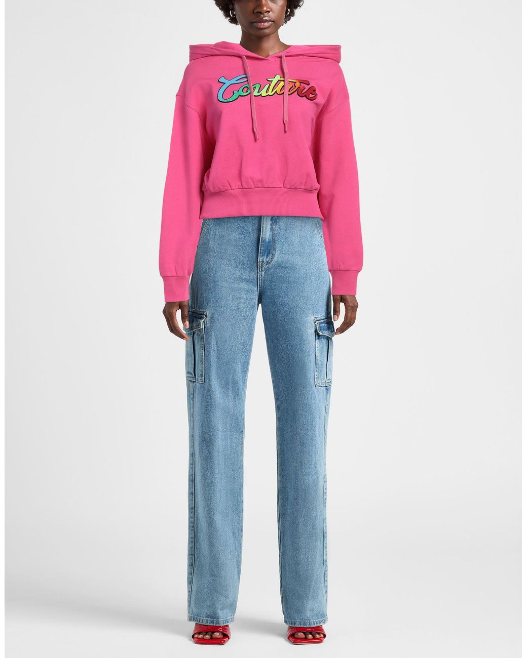 Versace Jeans Couture Pink Sweatshirt Cotton