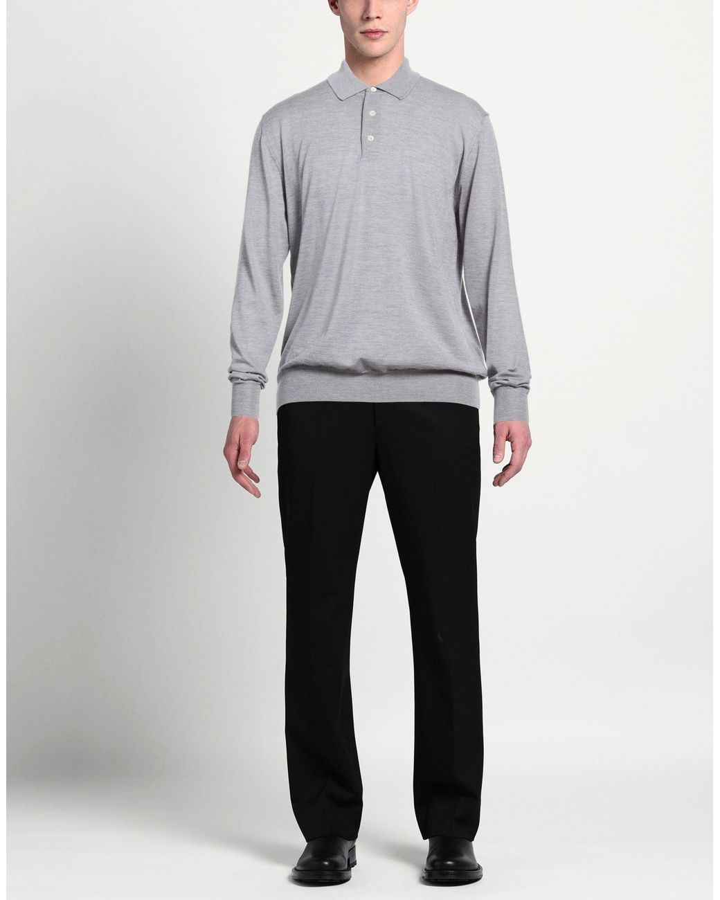Pullover Luigi Borrelli Napoli pour homme en coloris Gray