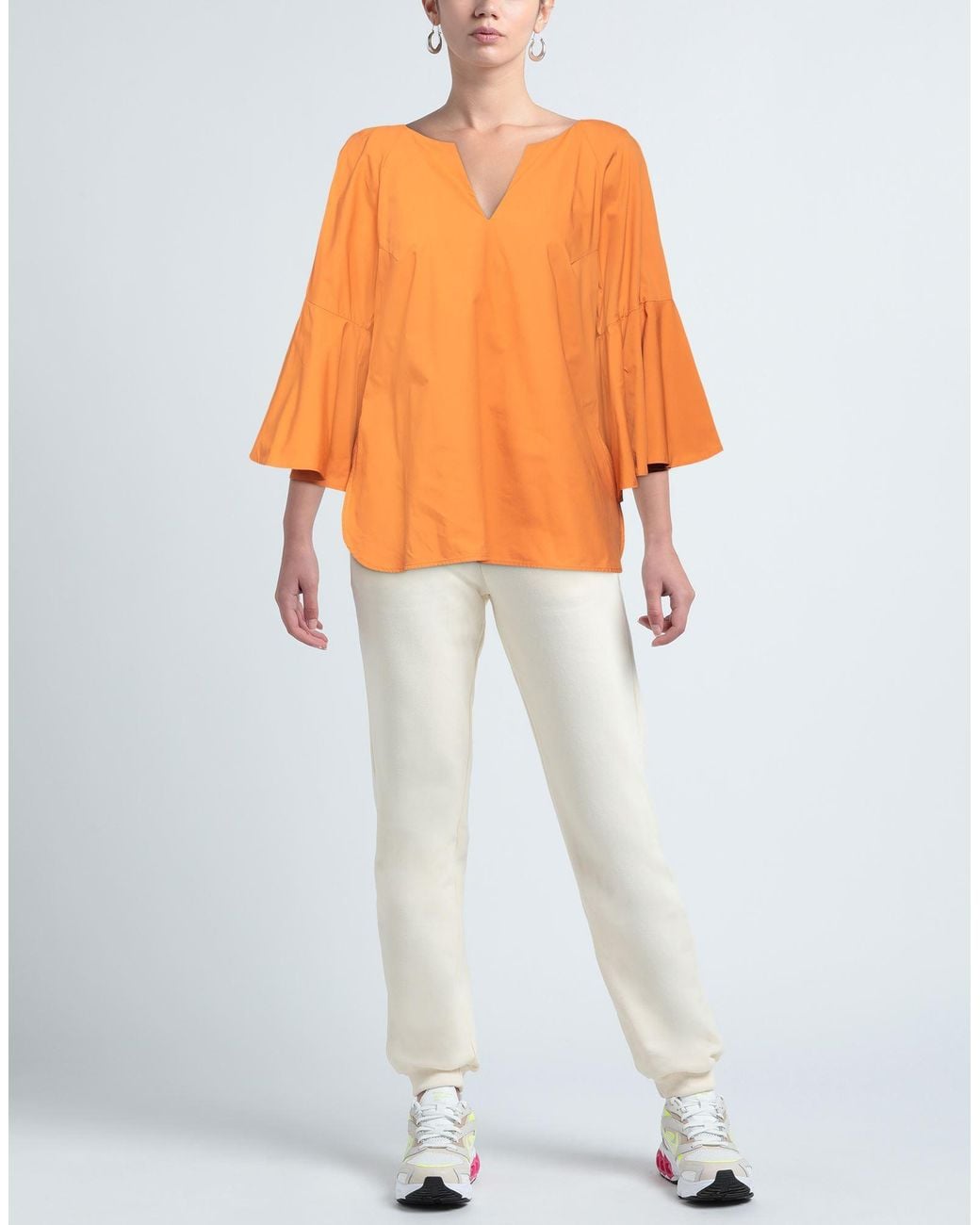Top MEIMEIJ en coloris Orange