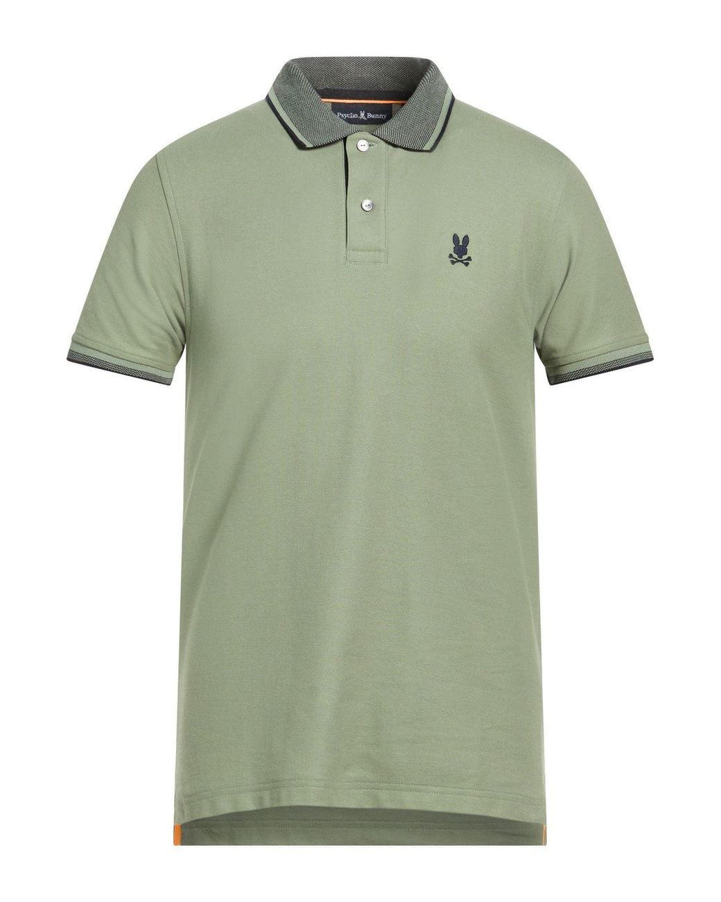 Psycho Bunny Green Polo Shirt Pima Cotton for men