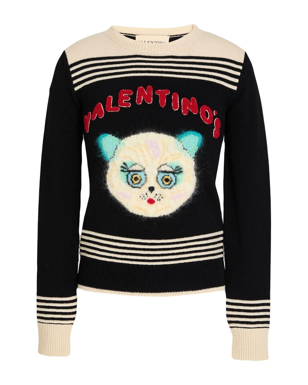Valentino Garavani Black Sweater Virgin Wool