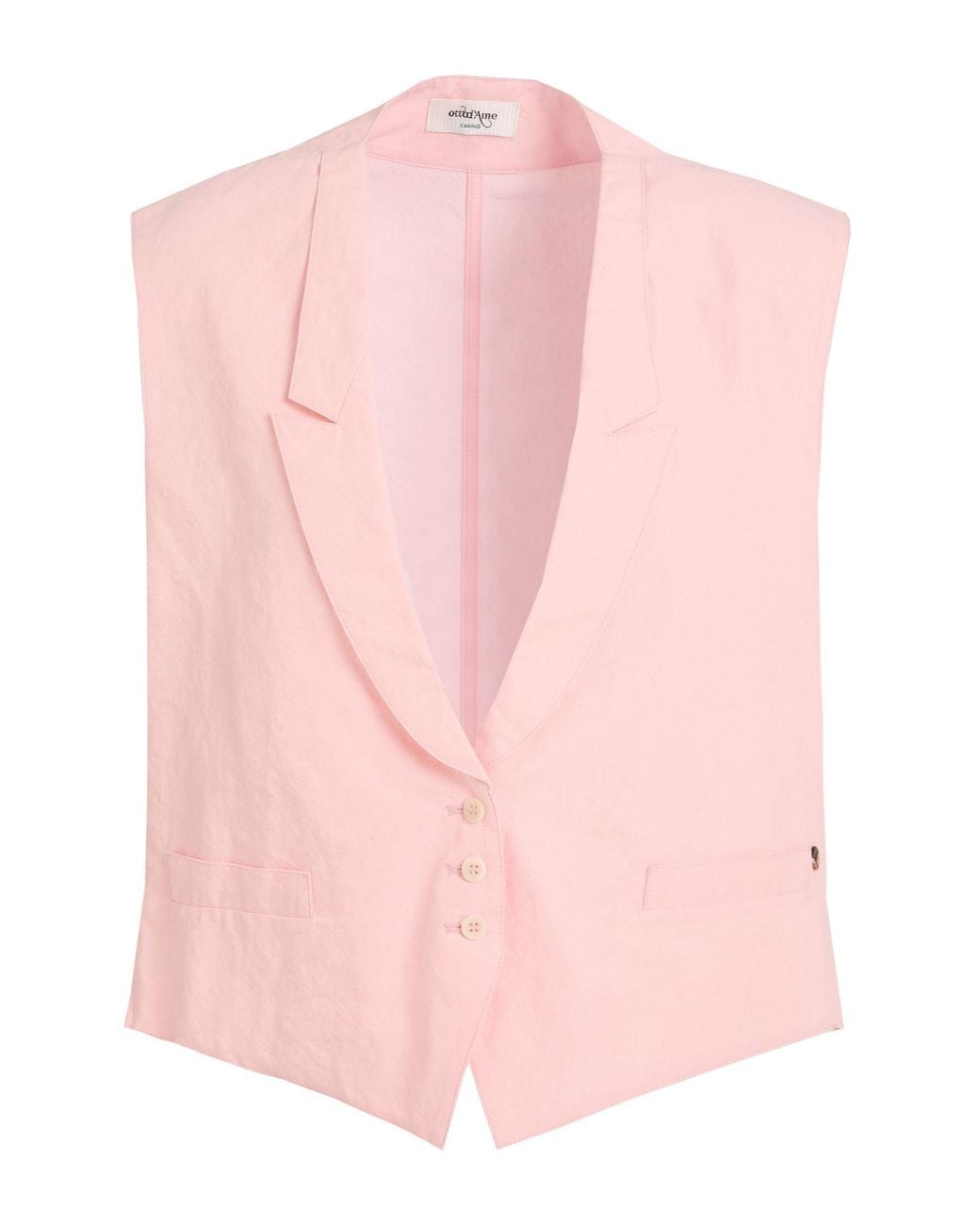 Ottod'Ame Pink Tailored Vest