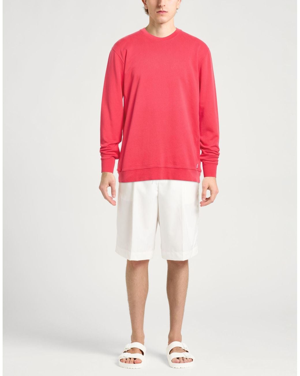 Department 5 Pink Coral Sweatshirt Cotton for men