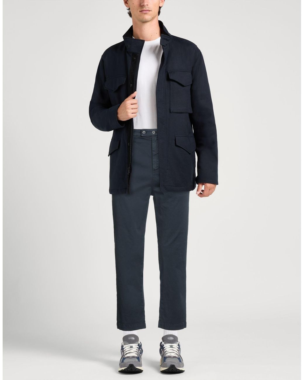 Barena Blue Pants Cotton, Elastane for men