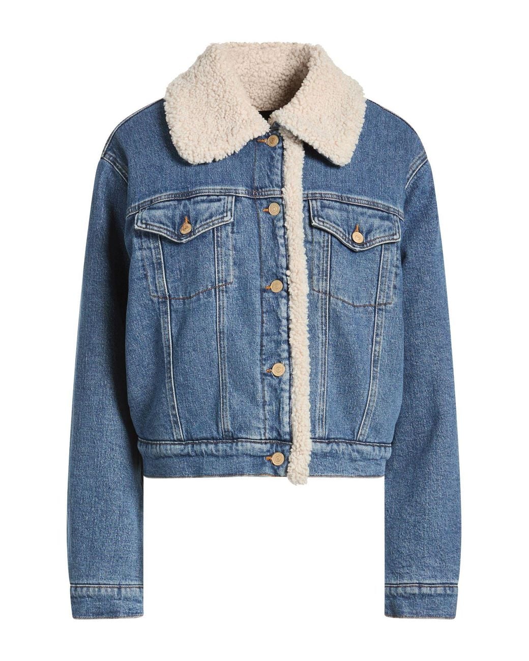 7 For All Mankind Blue Denim Outerwear