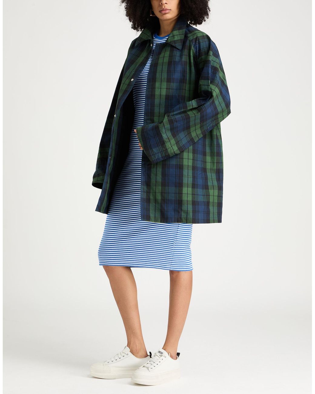 DSquared² Blue Overcoats & Trench Coats