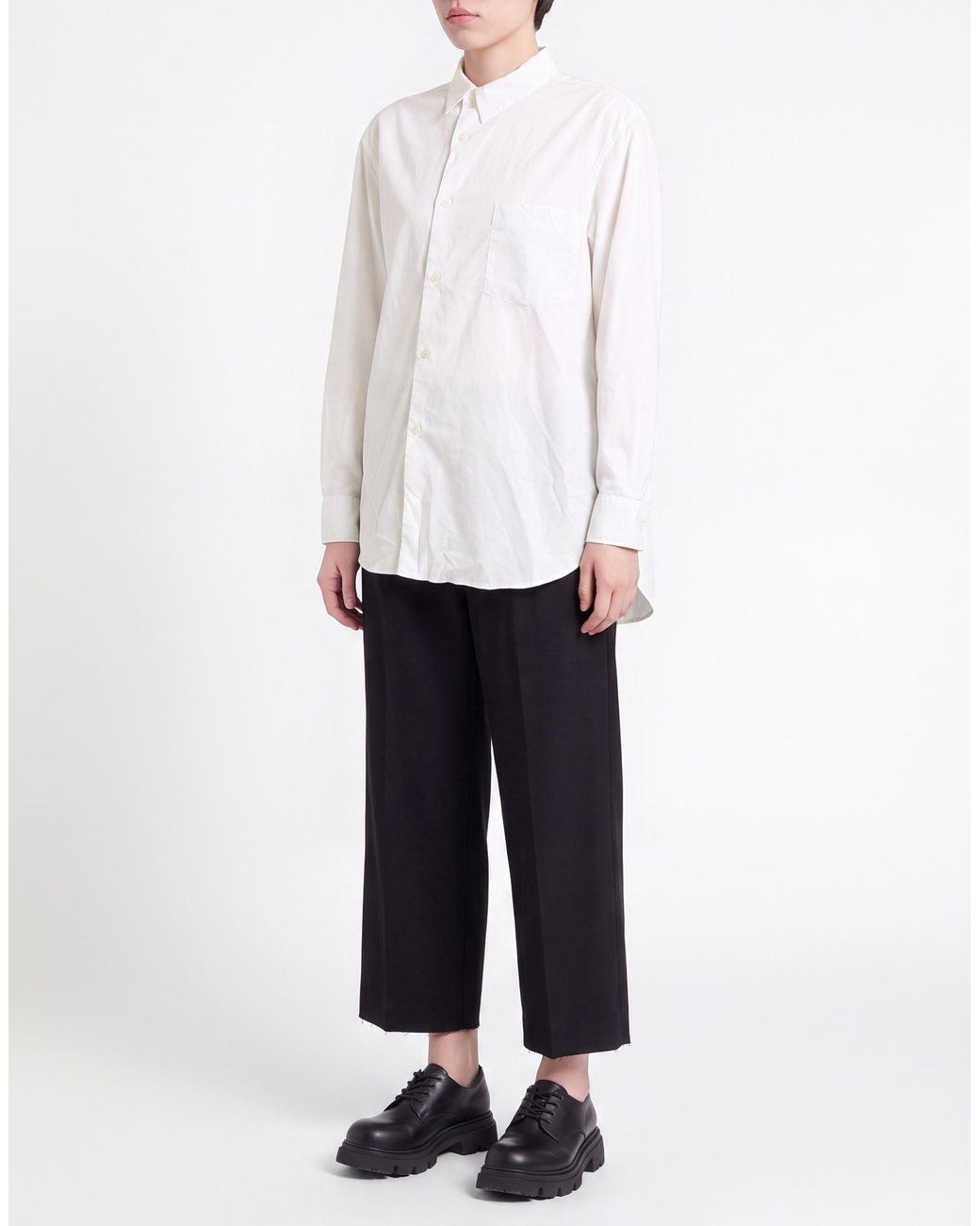 Comme des Garçons White Shirt Polyester
