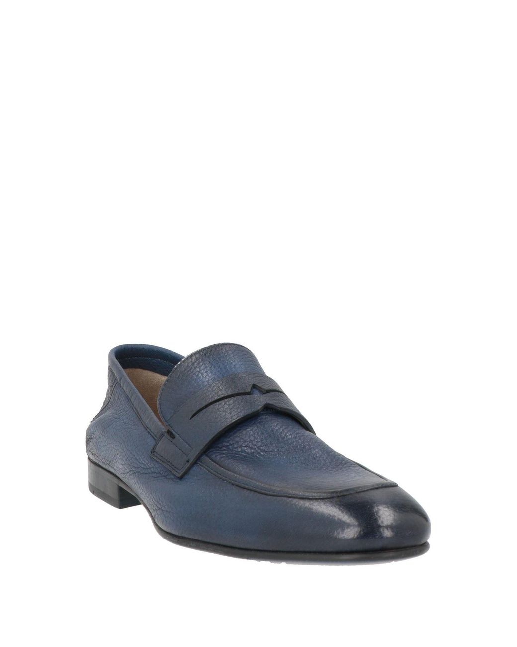 Fabi Blue Loafers Leather for men