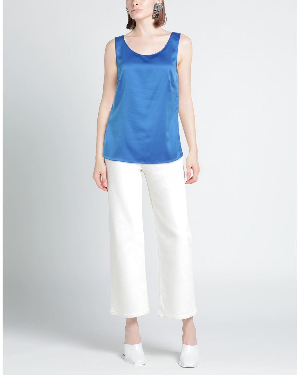 Camilla Blue Top Polyester, Elastane