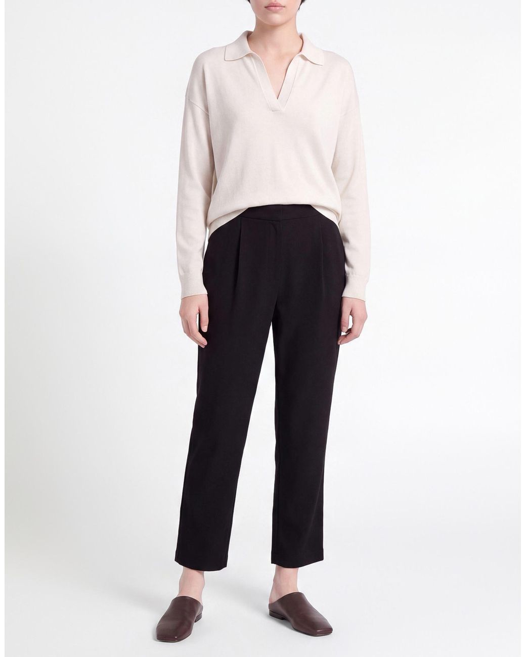 Dixie Black Pants Polyester, Viscose, Elastane