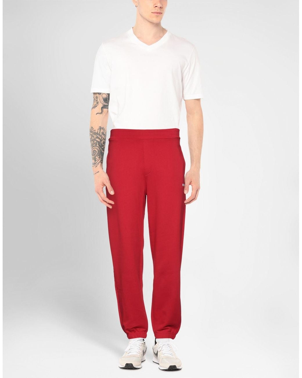 MSGM Red Trouser for men